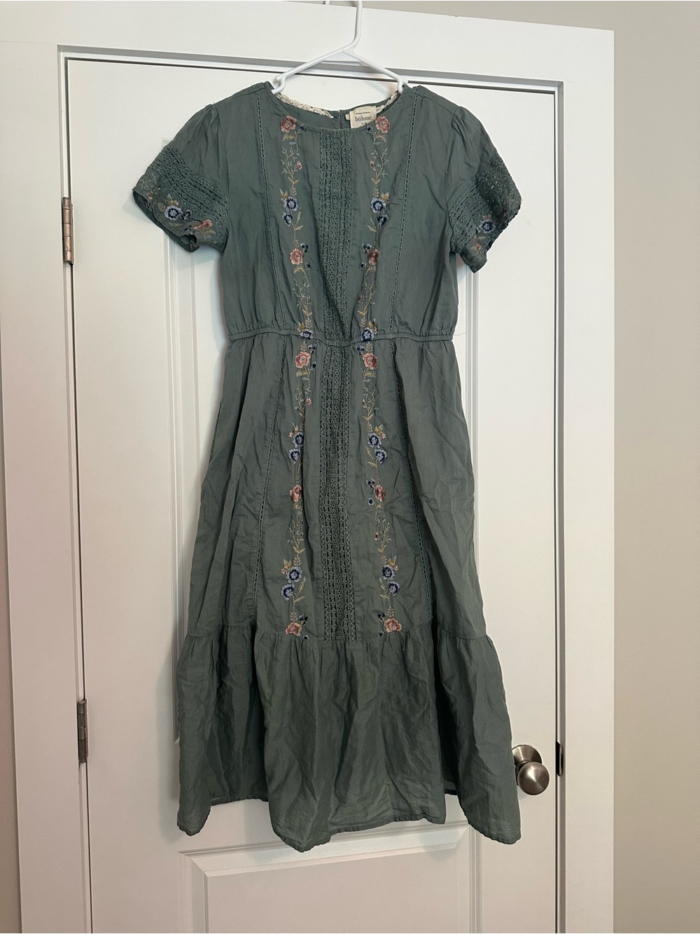 Bohme Embroidered Midi Dress